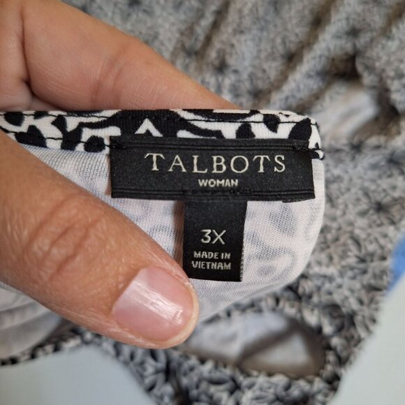Talbots Womens 3X Sleeveless‎ Top Stretch Comfy Work - Picture 2 of 8